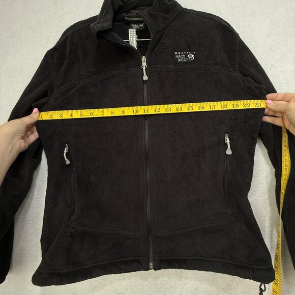 Mountain Hardwear Jacket Womens Large Black Fleece Full Zip Outdoors Hiking Warm - Picture 10 of 13